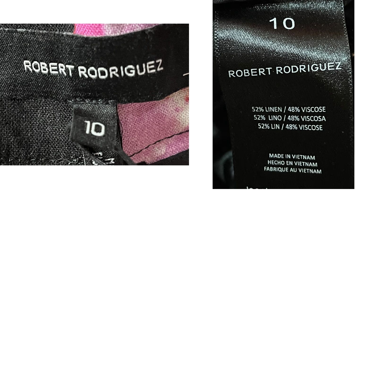 Robert Rodriguez NEW! Robert Rodriguez Pants Women 10 Multicolor Floral Linen Blend Side Zip Casual Size 32" / US 10 / IT 46 - 8 Thumbnail