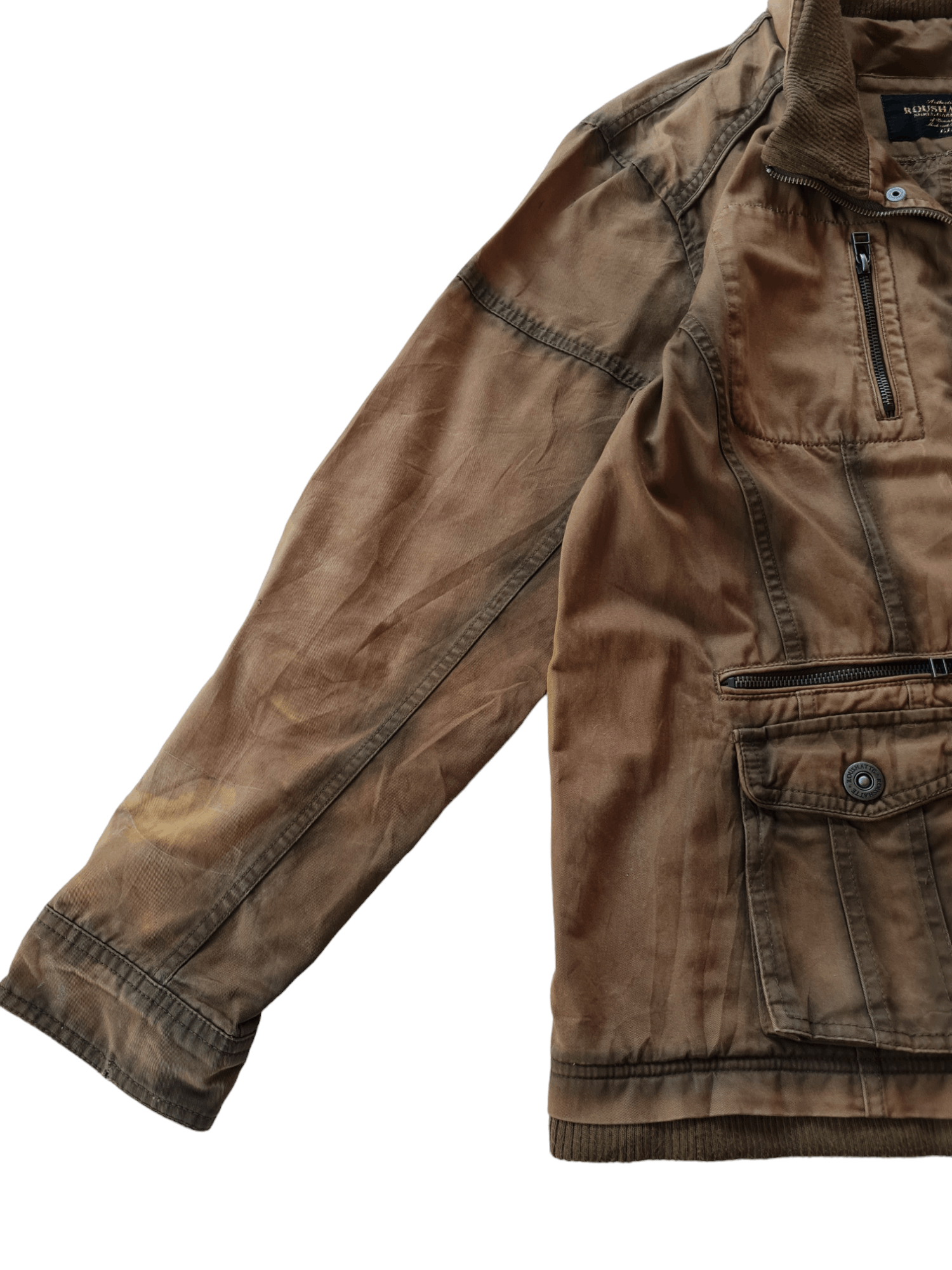 Japanese Brand Vintage Sun Faded Roushatte Jacket Zipper Size US L / EU 52-54 / 3 - 6 Thumbnail