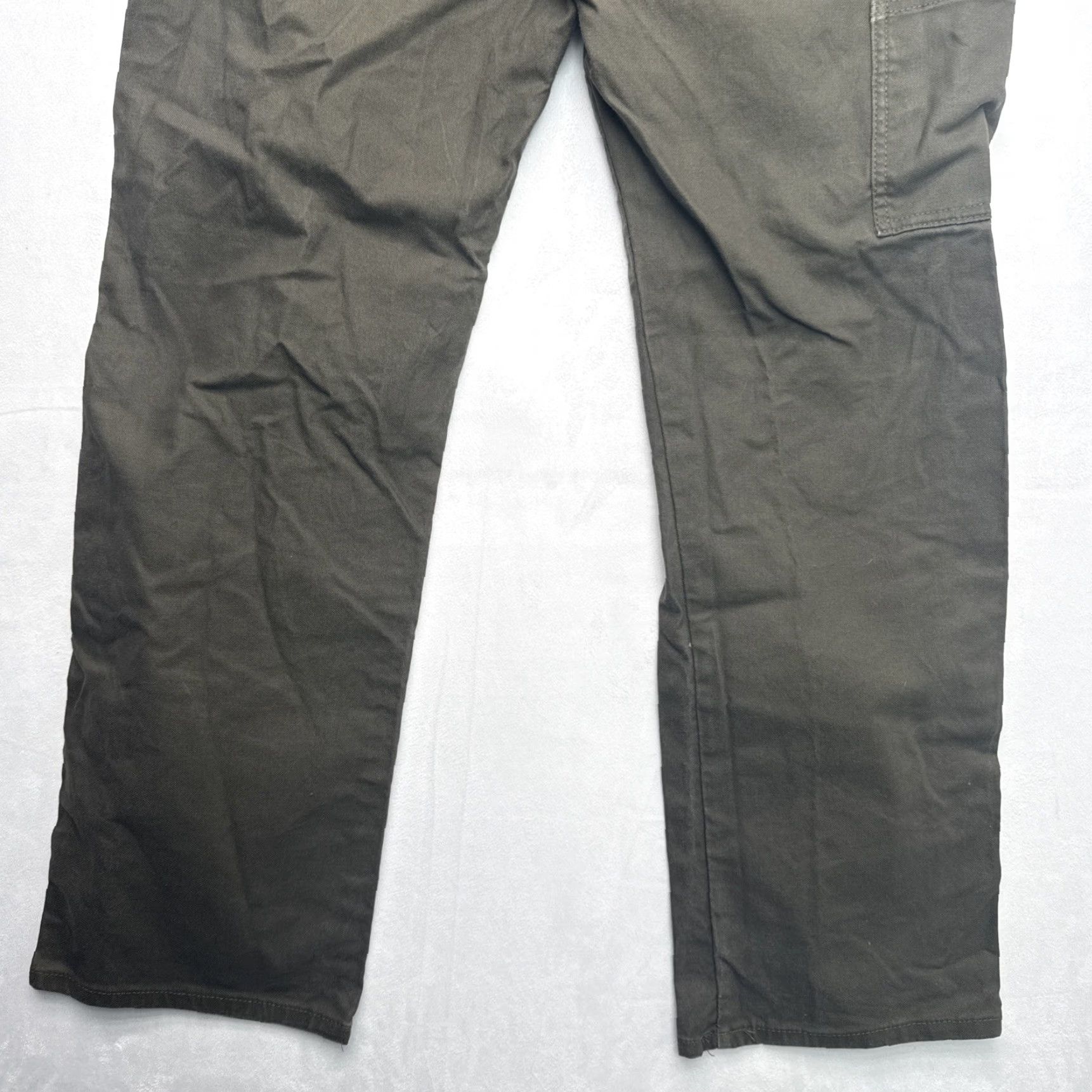 Dickies Dickies Denim Carpenter Pants Olive Green Men’s 32x32 Relaxed Fit Size US 32 / EU 48 - 5 Thumbnail