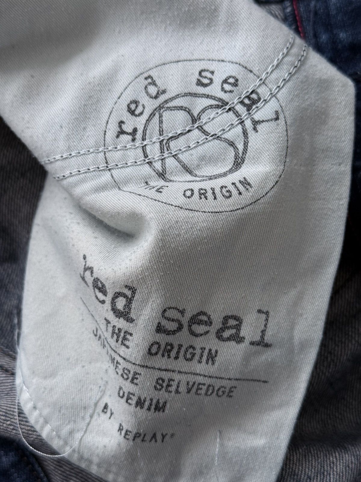 Japanese Brand Red Seal Hedi Slimane Style Washed Selvedge Denim Jeans Size US 34 / EU 50 - 17 Thumbnail