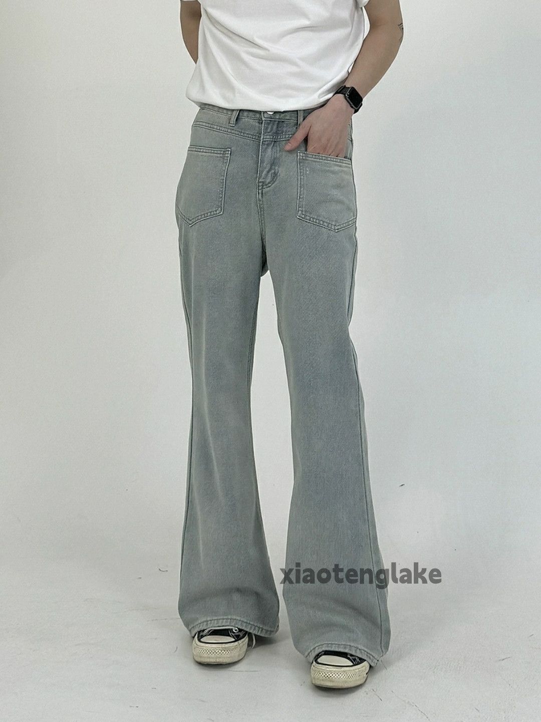 Jean × Vintage washed faded cleanfit yuppie punk retro disco jeans Size US 30 / EU 46 - 6 Thumbnail