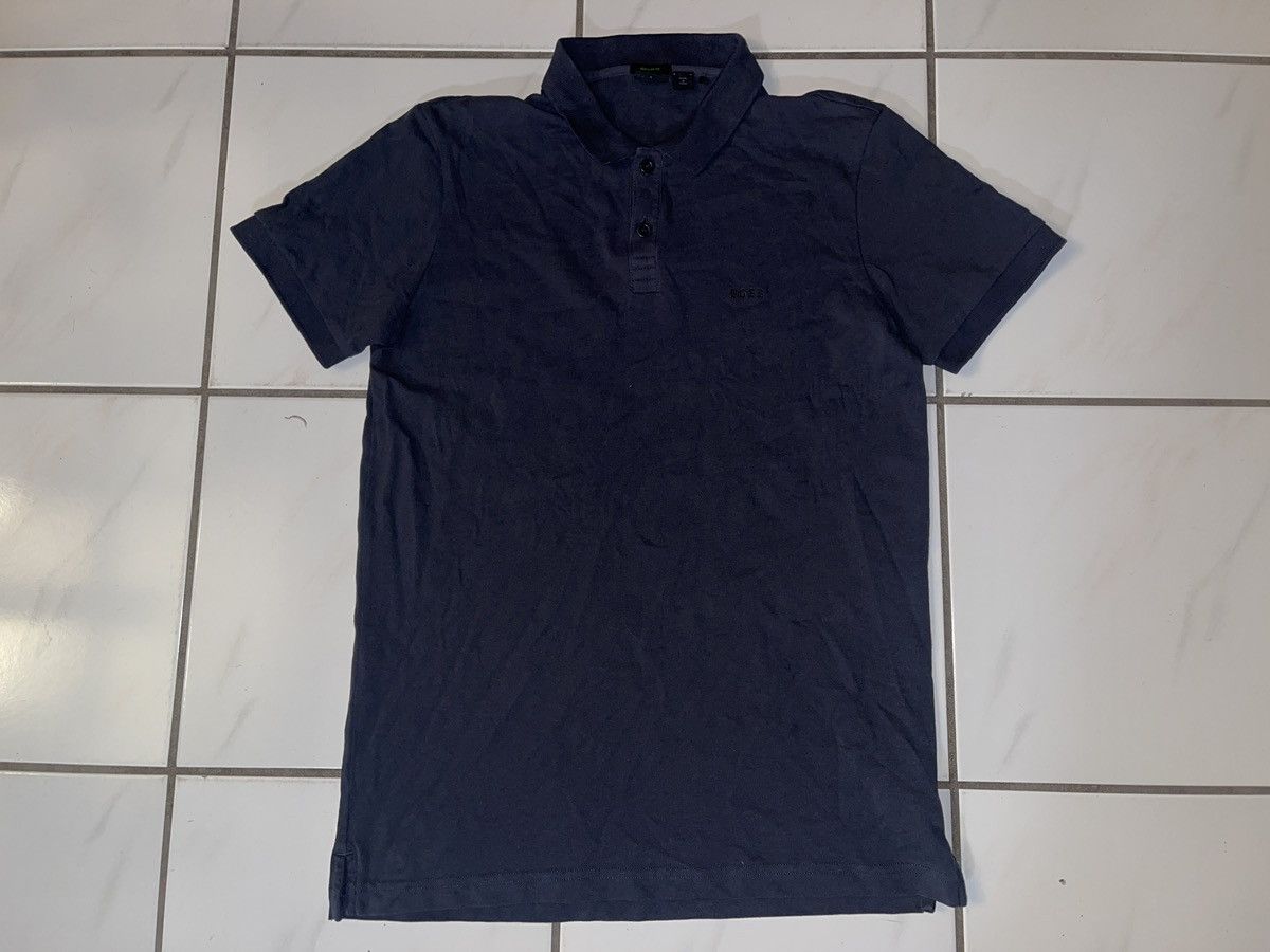 Hugo Boss Hugo Boss Polo Shirt Men's Large Regular Fit Navy Blue Size US L / EU 52-54 / 3 - 9 Thumbnail