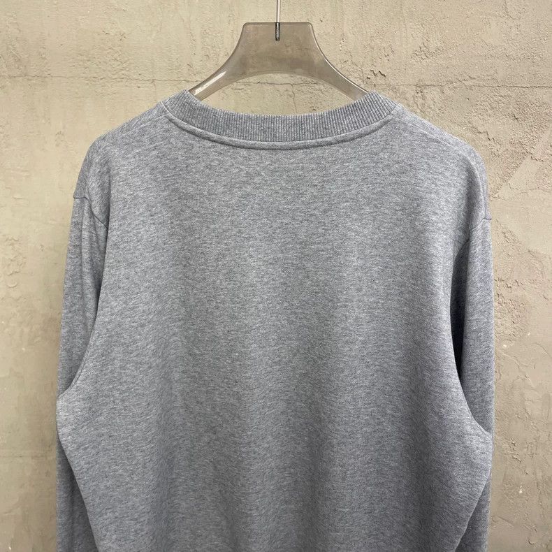 Loewe LOEWE Gray classic embroidered logo round neck hoodie Size M / US 6-8 / IT 42-44 - 4 Thumbnail