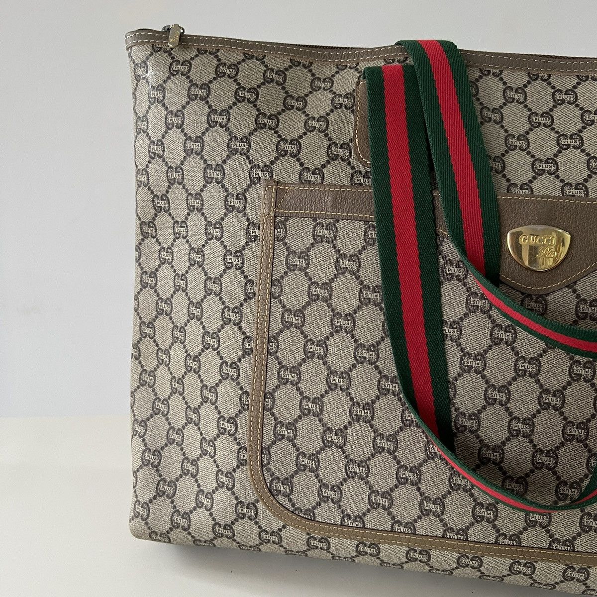 Gucci Authentic Gucci plus vintage tote bag Size ONE SIZE - 4 Thumbnail