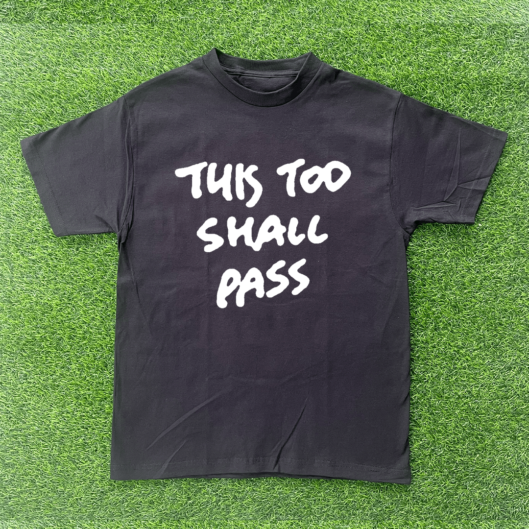 Vintage THIS TOO SHALL PASS TSHIRT Size US L / EU 52-54 / 3 - 1 Preview