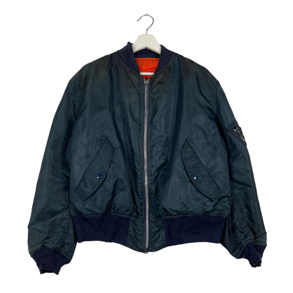 Alpha Industries 🔥 VINTAGE ALPHA BOMBER JACKET Size US L / EU 52-54 / 3 - 2 Thumbnail