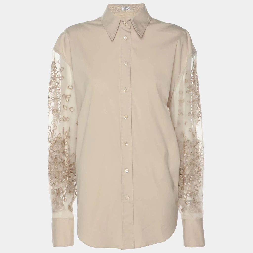 Brunello Cucinelli o1y0725 Shirt in Beige Size XS / US 0-2 / IT 36-38 - 1 Thumbnail