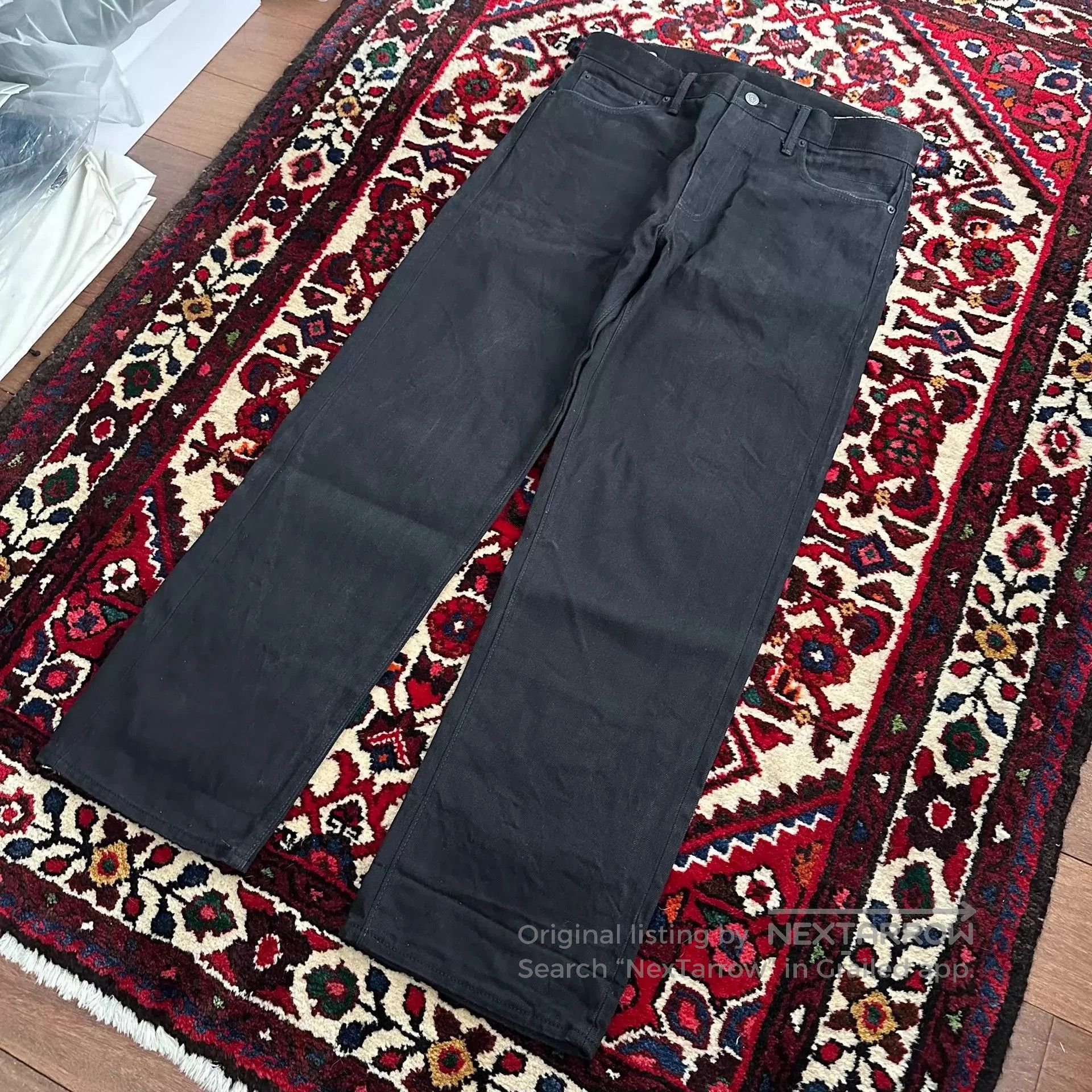 Visvim Black Denim Pants - Size 34. Size US 34 / EU 50 - 4 Thumbnail