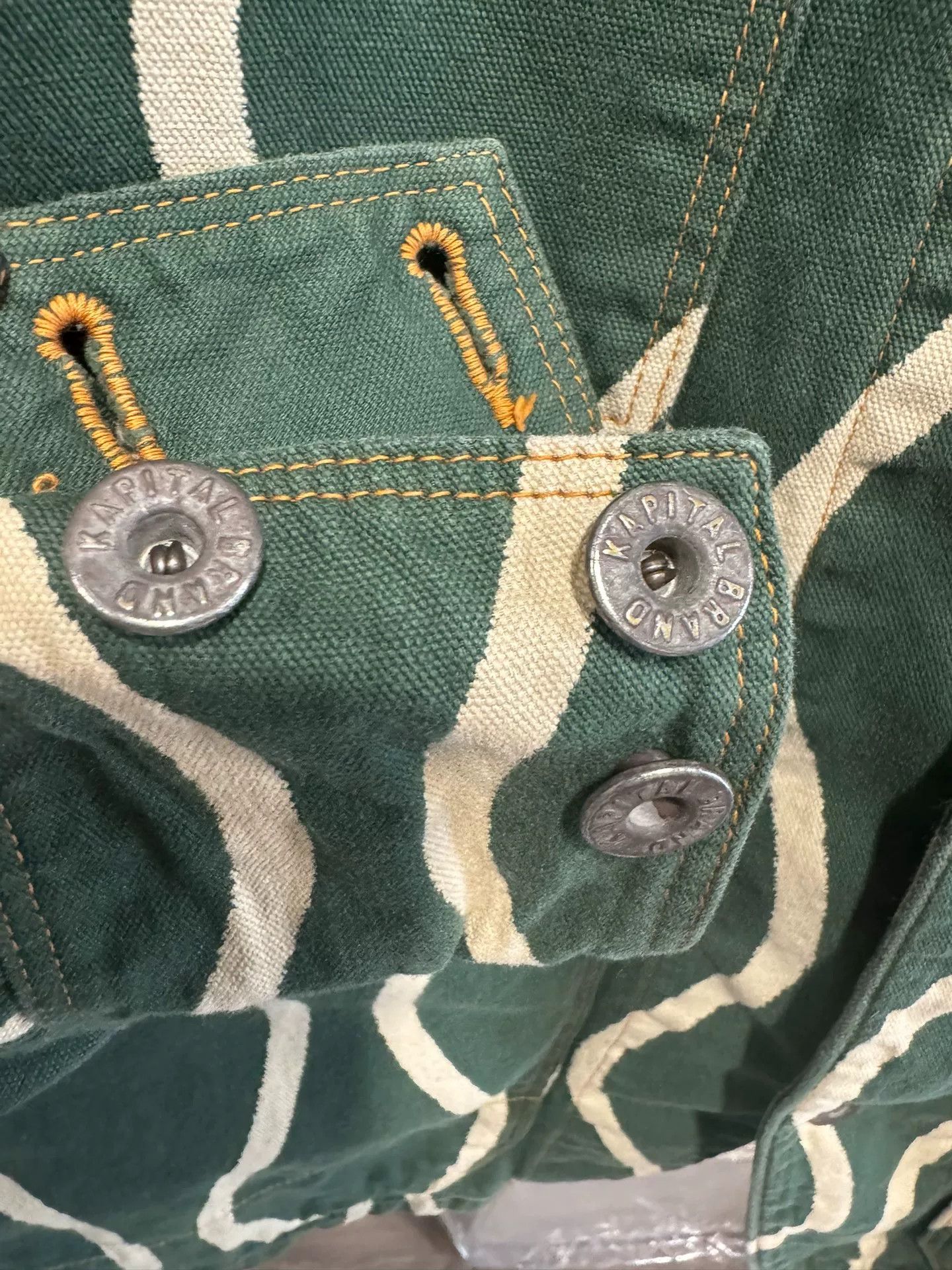 Kapital kapital green wave pattern jacket Size US M / EU 48-50 / 2 - 6 Thumbnail