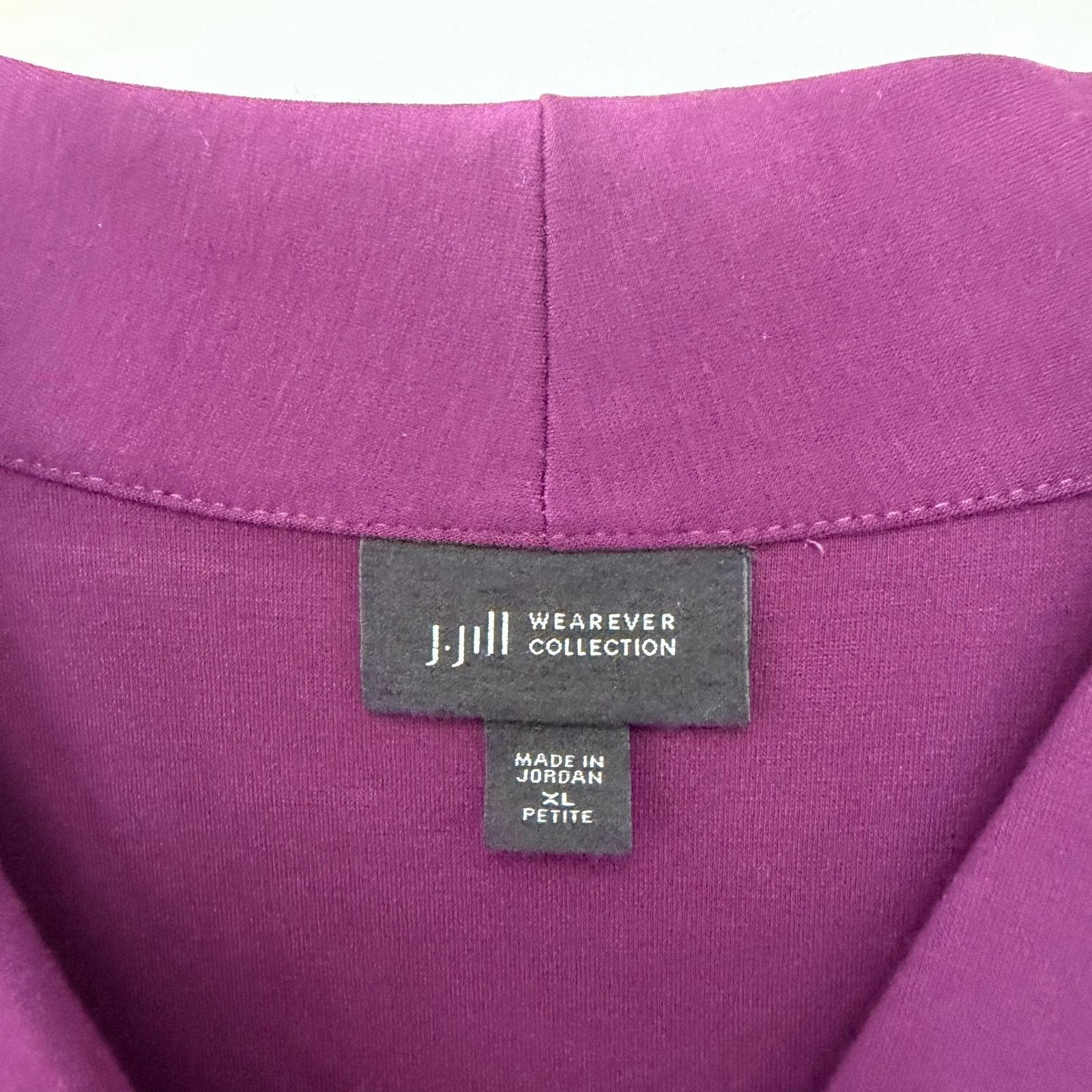 Other J. Jill Wearever Collection Purple Short Sleeve Dress Sz XLP Size XL / US 12-14 / IT 48-50 - 2 Thumbnail