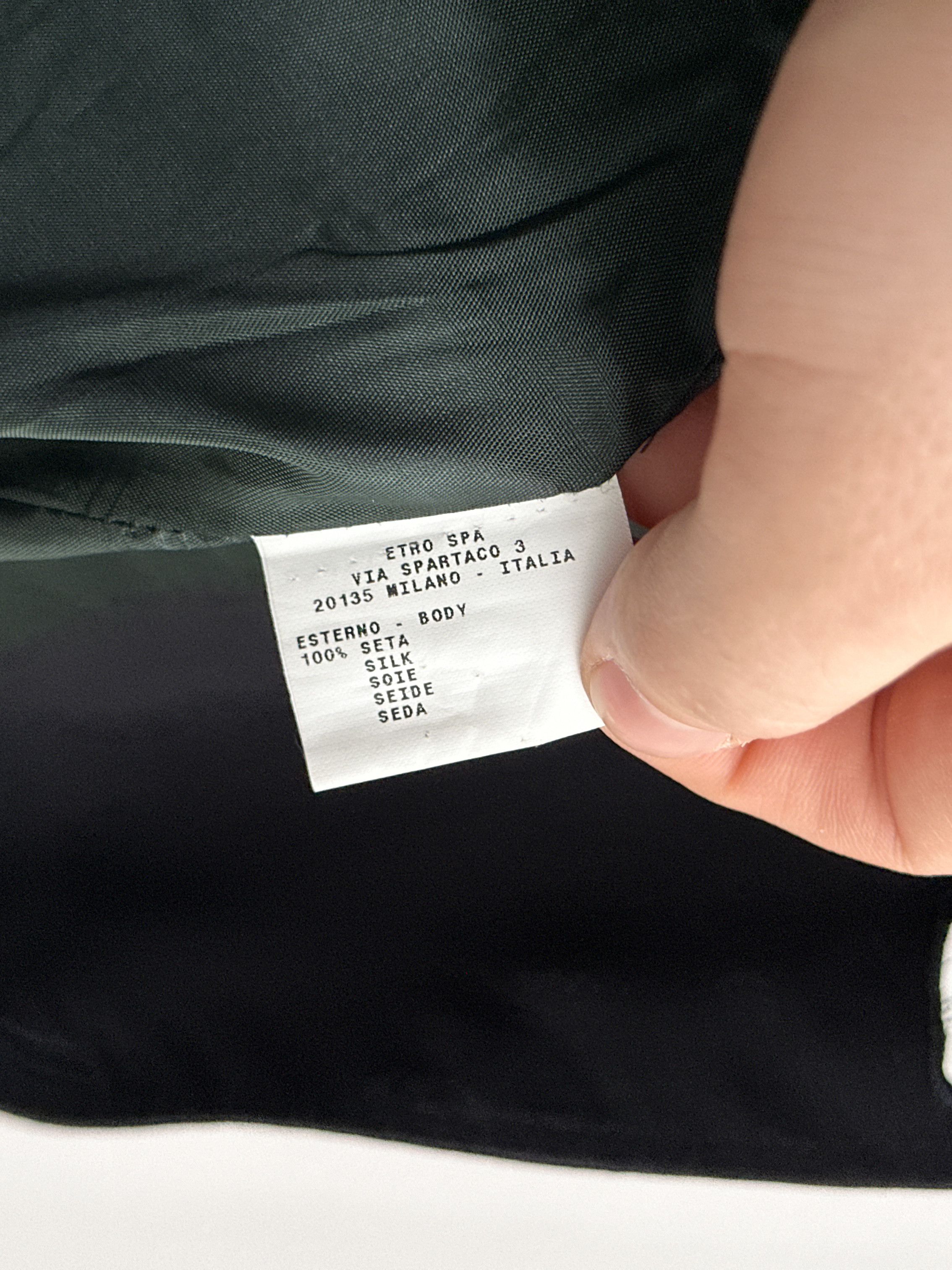 Etro Etro Black Blazer Size 54R - 8 Thumbnail