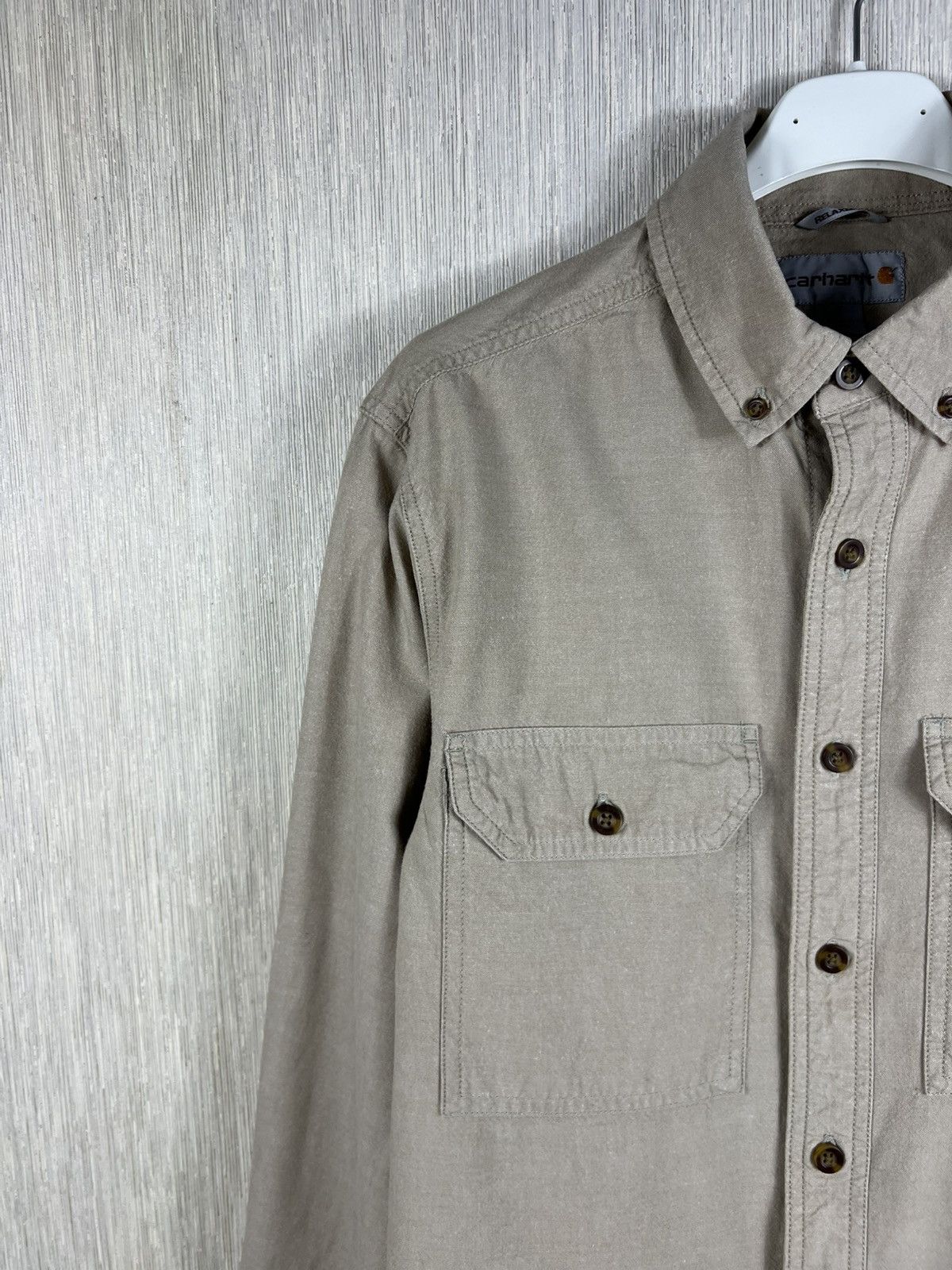 Carhartt Vintage Carhartt fort solid long sleeve shirt pocket work Size US S / EU 44-46 / 1 - 3 Thumbnail