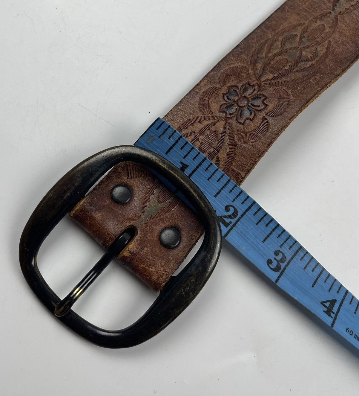 Genuine Leather × Japanese Brand genuine leather belt Size 34 - 5 Thumbnail