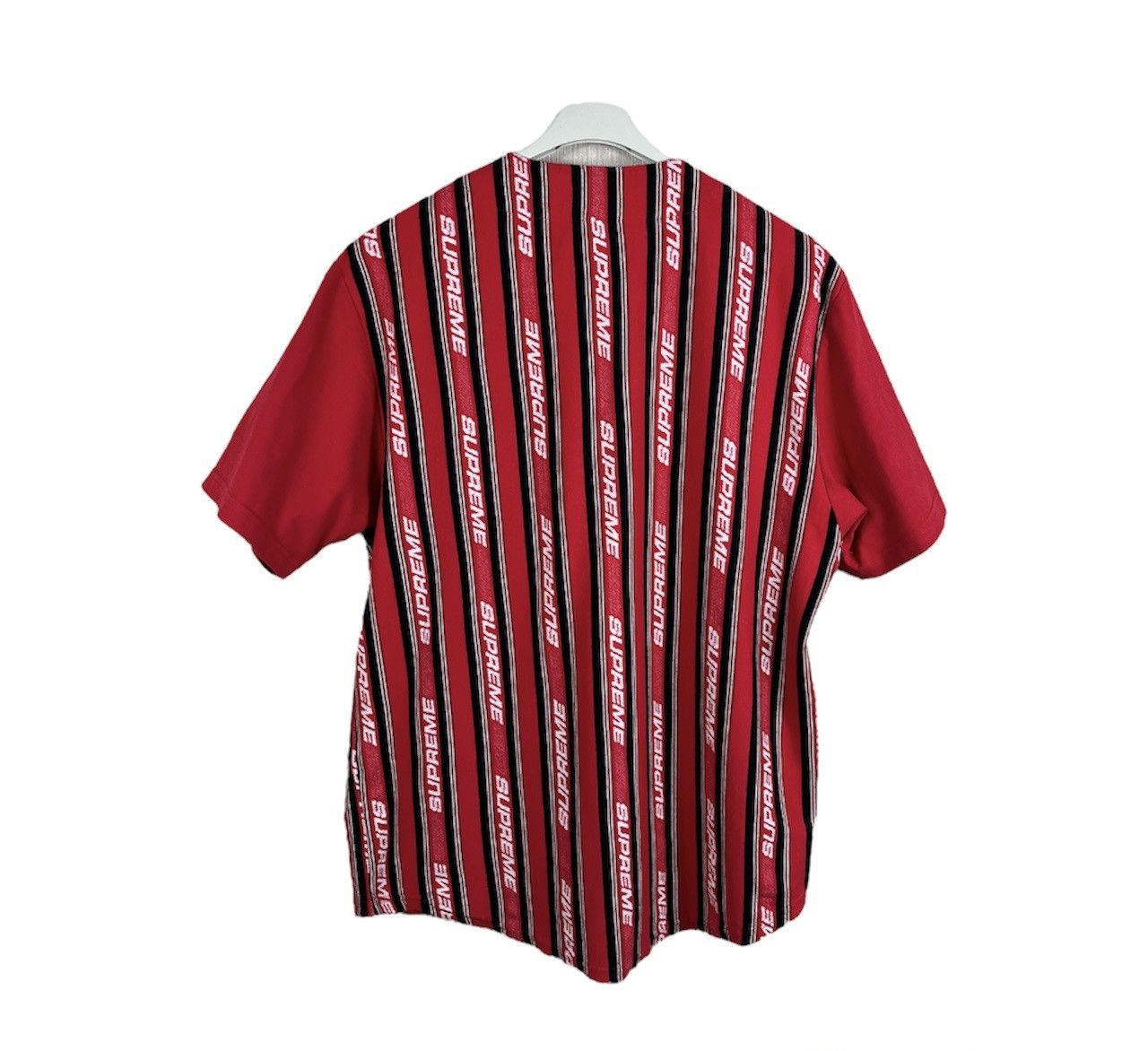 Supreme Supreme jacquard logo baseball jersey knit shirt button up Size US M / EU 48-50 / 2 - 2 Thumbnail