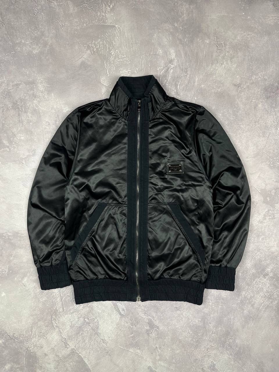 Dolce & Gabbana Dolce & Gabbana Men's Black Bomber Jacket Full Zip Size US S / EU 44-46 / 1 - 2 Thumbnail