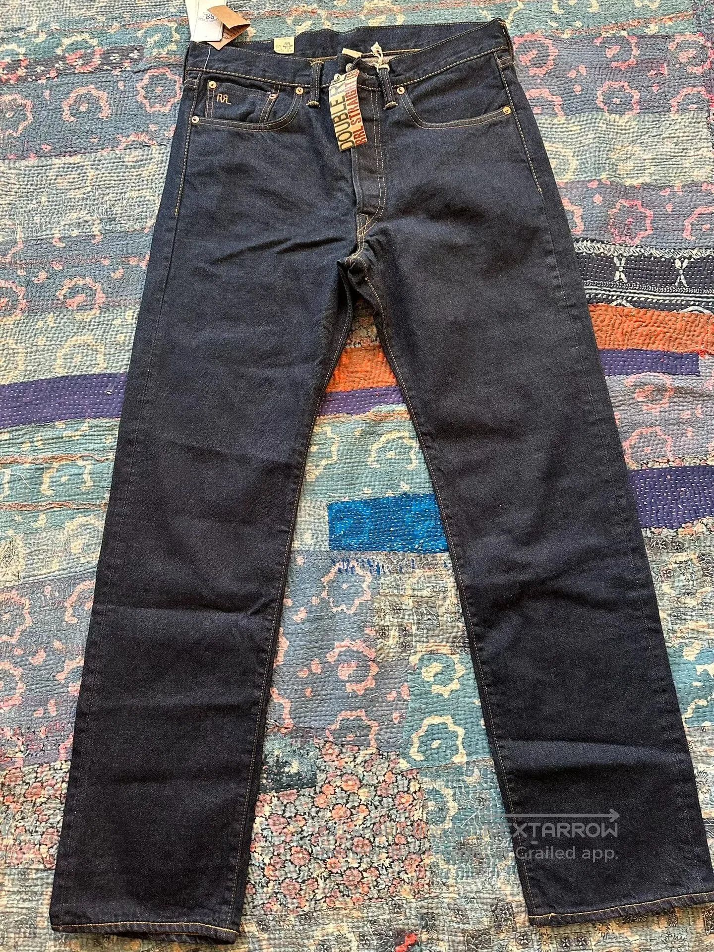 RRL Ralph Lauren RRL Straight Leg Denim Jeans. Size US 33 - 1 Thumbnail