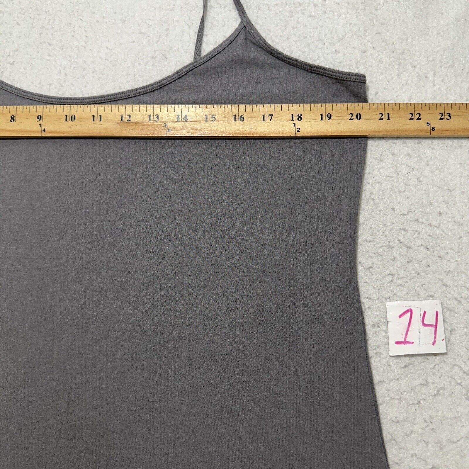 Old Navy Old Navy XXL Gray Adjustable Strap Camisole Tank Top Stretch Size XXL / US 16-18 / IT 52-54 - 8 Thumbnail