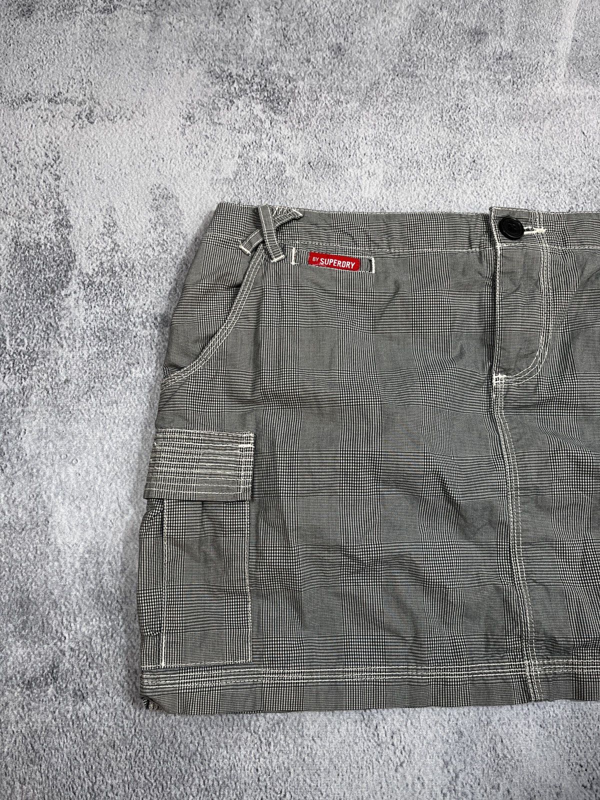 Japanese Brand × Vintage Vintage Y2K low rise cargo check skirt Japanese 00s style Size 30" / US 8 / IT 44 - 2 Thumbnail