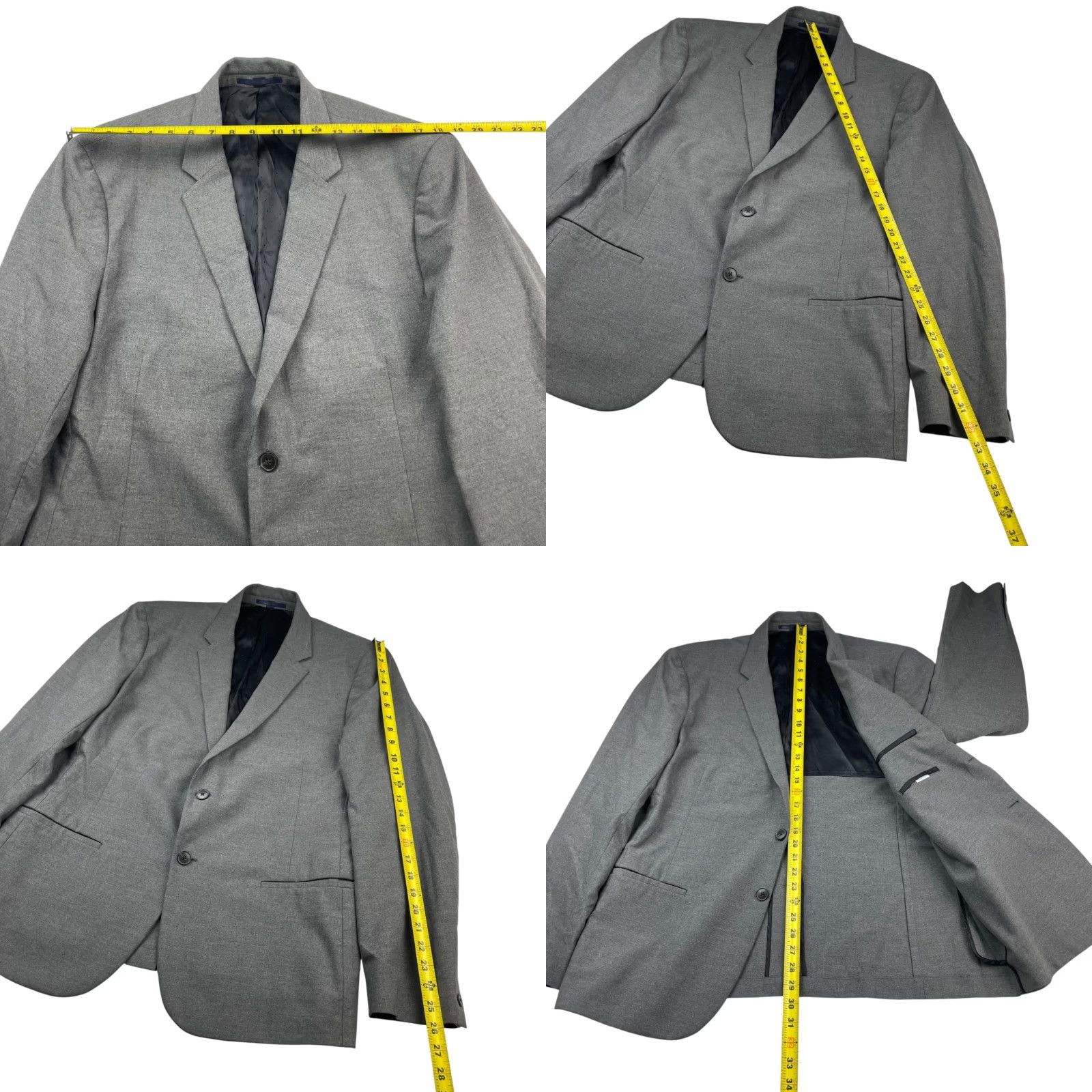 J.Crew J.Crew Destination Men's Performance Blazer/Jacket Gray 46R Two-Button Front Notch Lapel Regular Fit / 46R Mens Blazer Jacket Size 46R - 8 Thumbnail