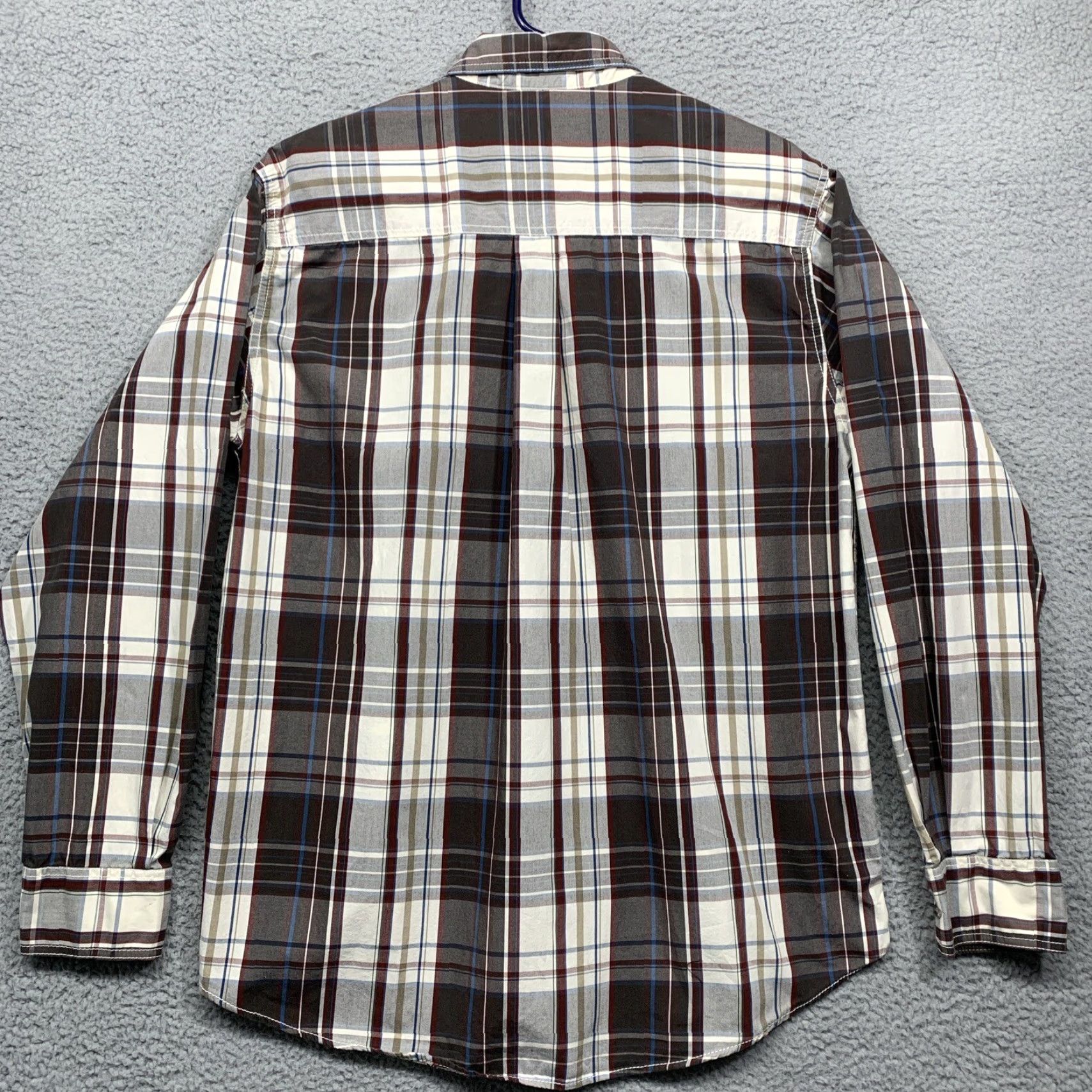 Vintage RUFF HEWN Men’s Long Sleeve Shirt Button-Up Brown/Cream Plaid Size L Size US L / EU 52-54 / 3 - 4 Thumbnail