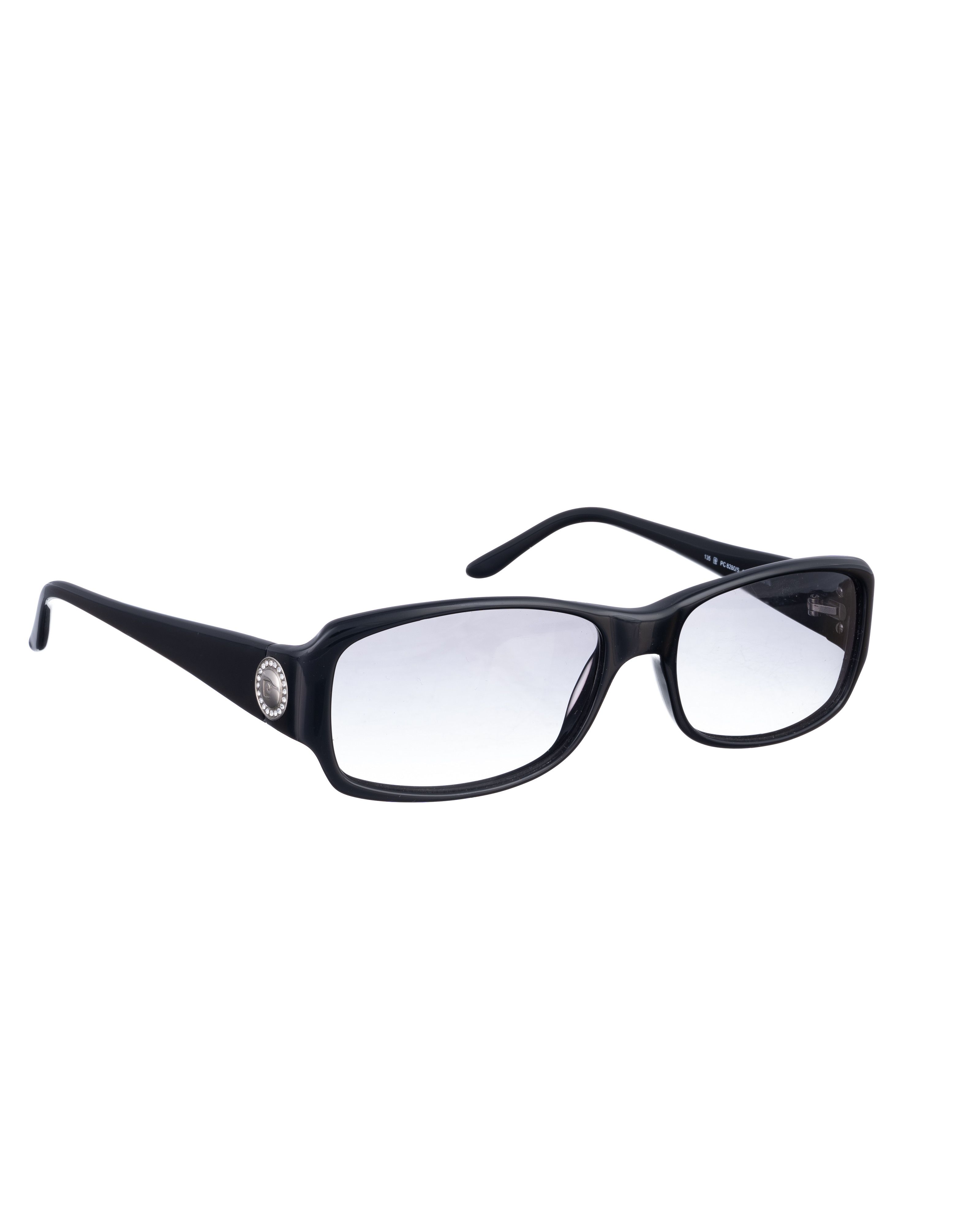 Pierre Cardin Pierre Cardin 00s Rectangle Black With Gems Sunglasses Size ONE SIZE - 2 Thumbnail