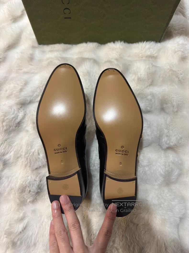 Gucci Guicci Gold Buckle Men's Shoes Size US 10 / EU 43 - 7 Thumbnail
