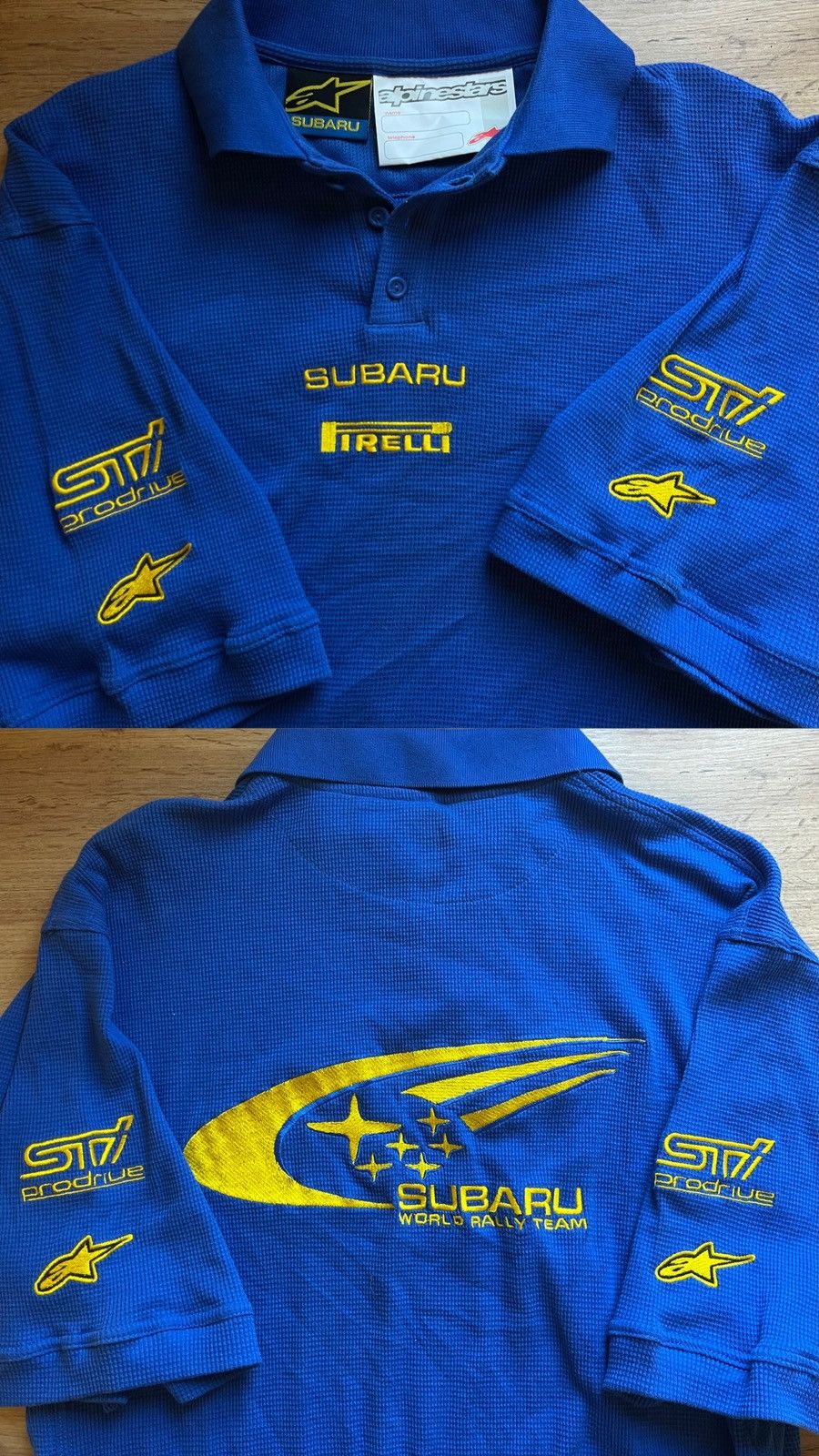 Alpinestars × Vintage 90’s Alpinestars Subaru pirelli Vintage racing jersey Size US XL / EU 56 / 4 - 1 Thumbnail