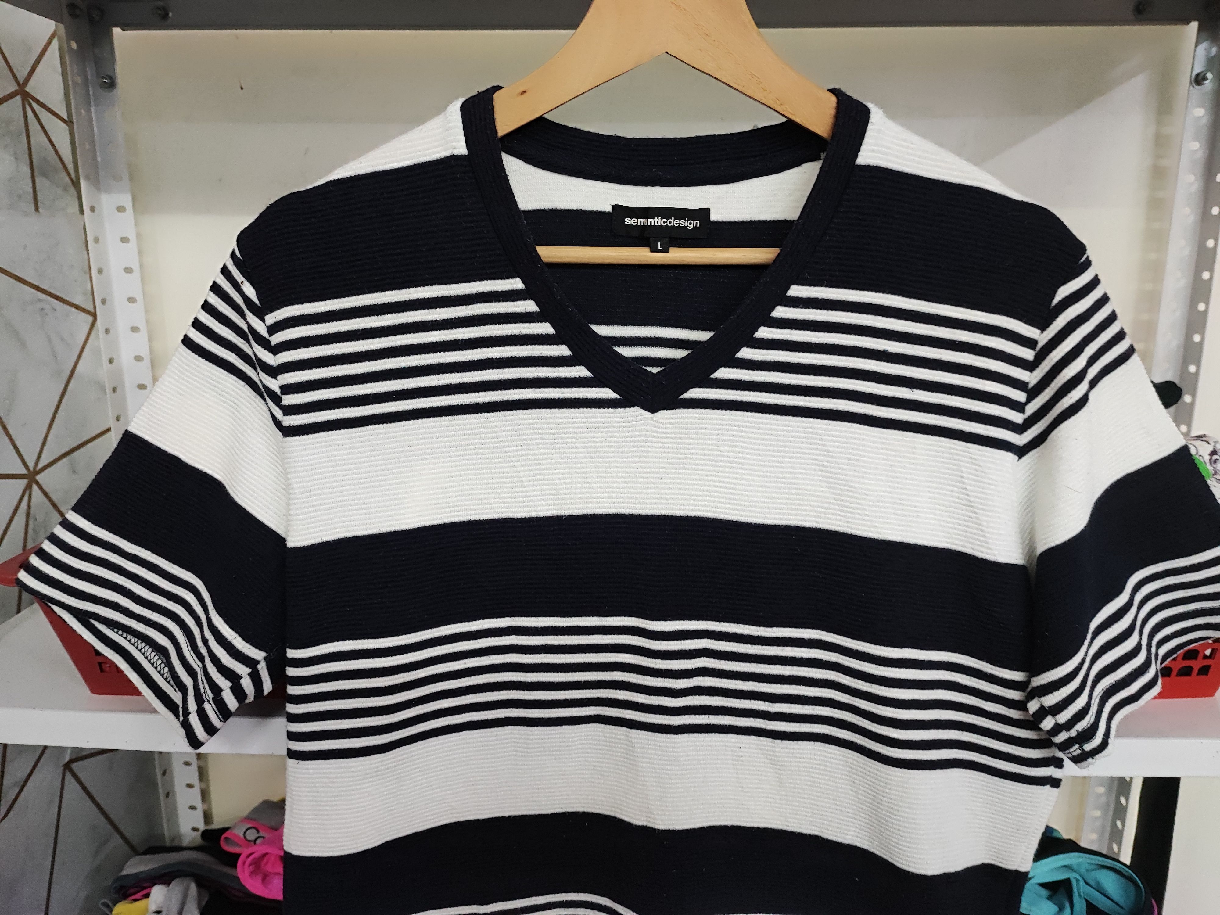 semanticdesign Stripe Japan Tee by Semantic Design Size US L / EU 52-54 / 3 - 4 Thumbnail