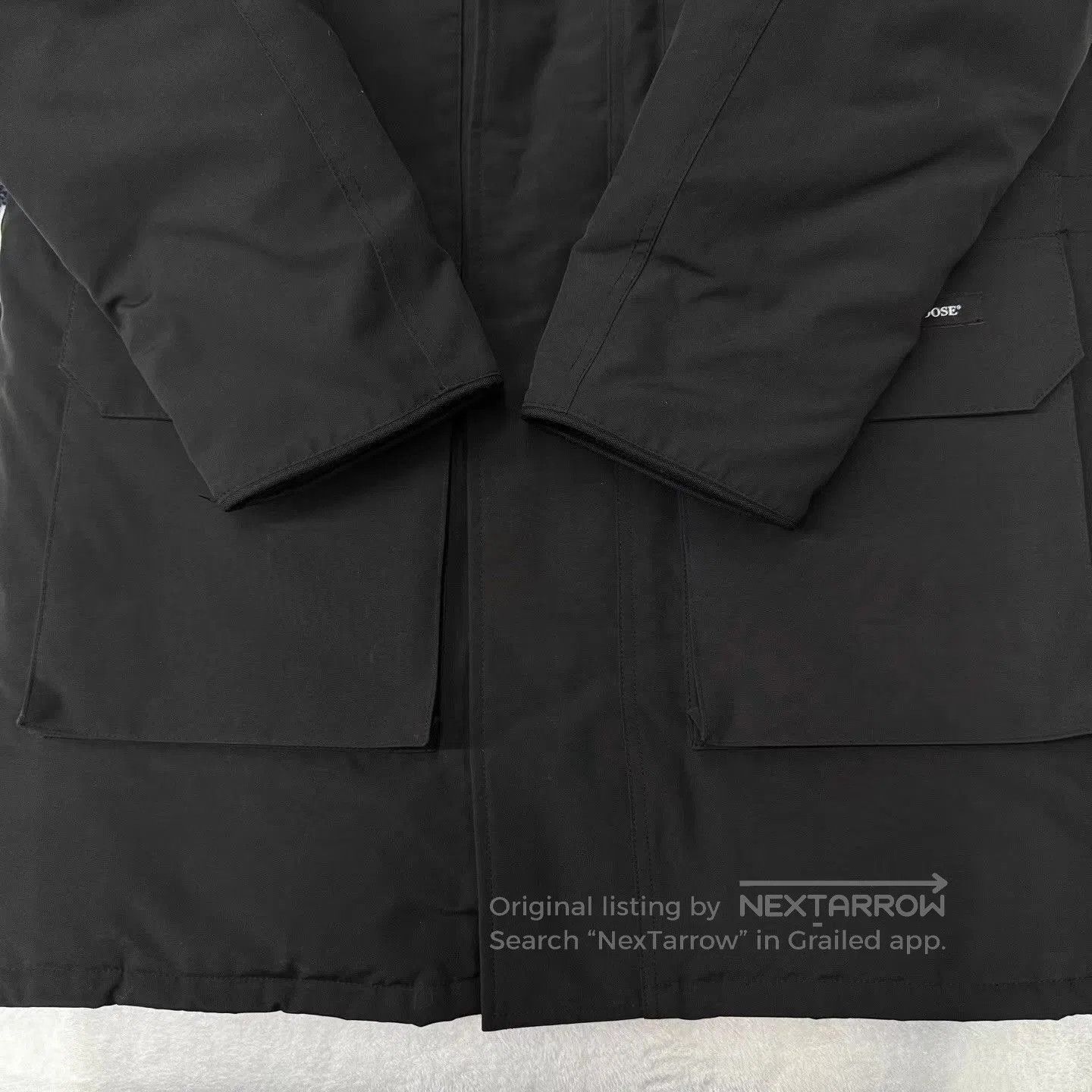 Canada Goose Black Heavy Winter Coat with Fur Trimmed Hood . Size US L / EU 52-54 / 3 - 3 Thumbnail