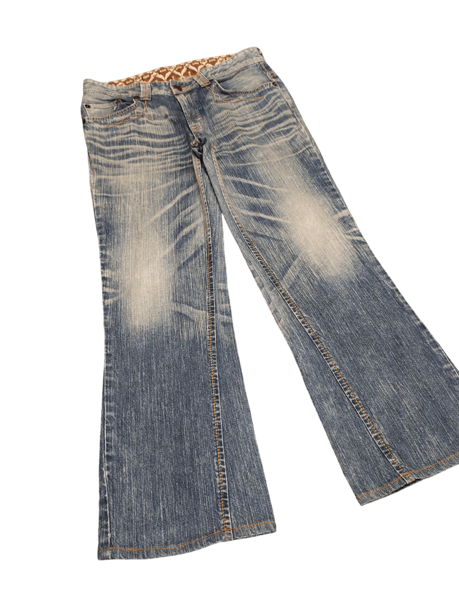 Edwin Flare Jeans Edwin XV Distres Faded Boot Cut Y2k Ifsixwasnine Size US 33 - 12 Thumbnail