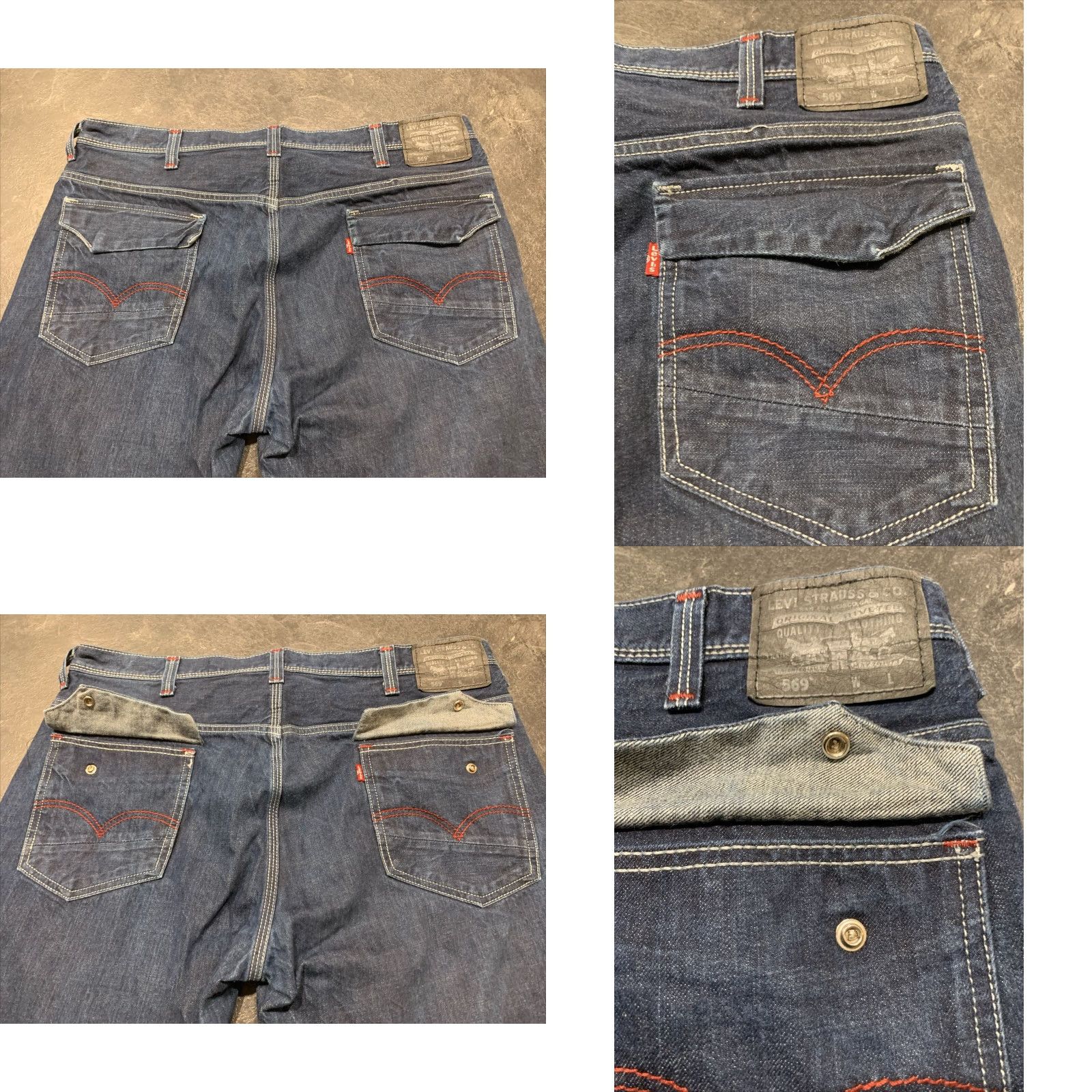 Levi's VINTAGE Levi's 569 Jeans Mens 40x25 Blue Medium Wash Relaxed Straight Size US 40 / EU 56 - 8 Thumbnail