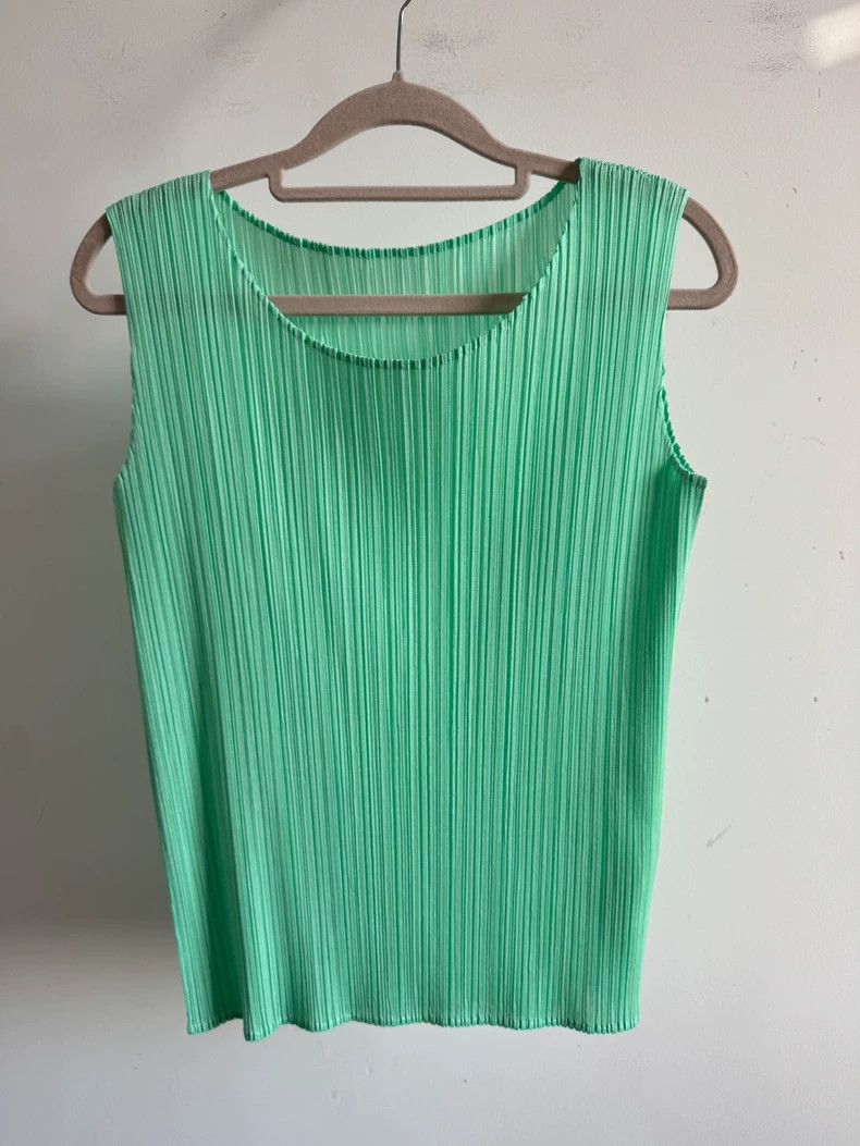 Issey Miyake issey miyake size:3 Green short-sleeved shirt Size S / US 4 / IT 40 - 1 Thumbnail