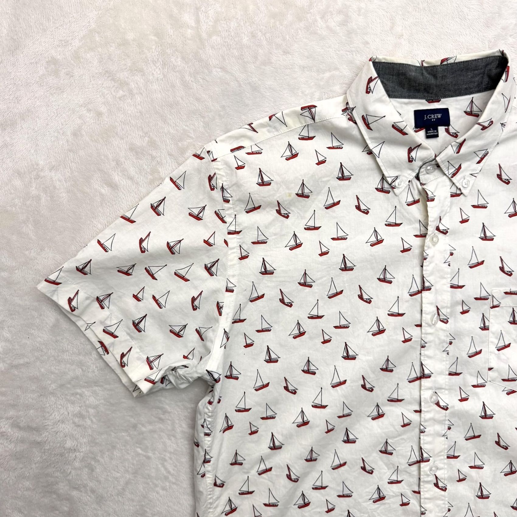 J.Crew J.Crew Shirt Mens Large White Sailboat Print Button-Down Beach Nautical AOP Shirt Shirt Mens Large White Sailboat Print Button-Down Beach Nautical AOP Size US L / EU 52-54 / 3 - 5 Thumbnail