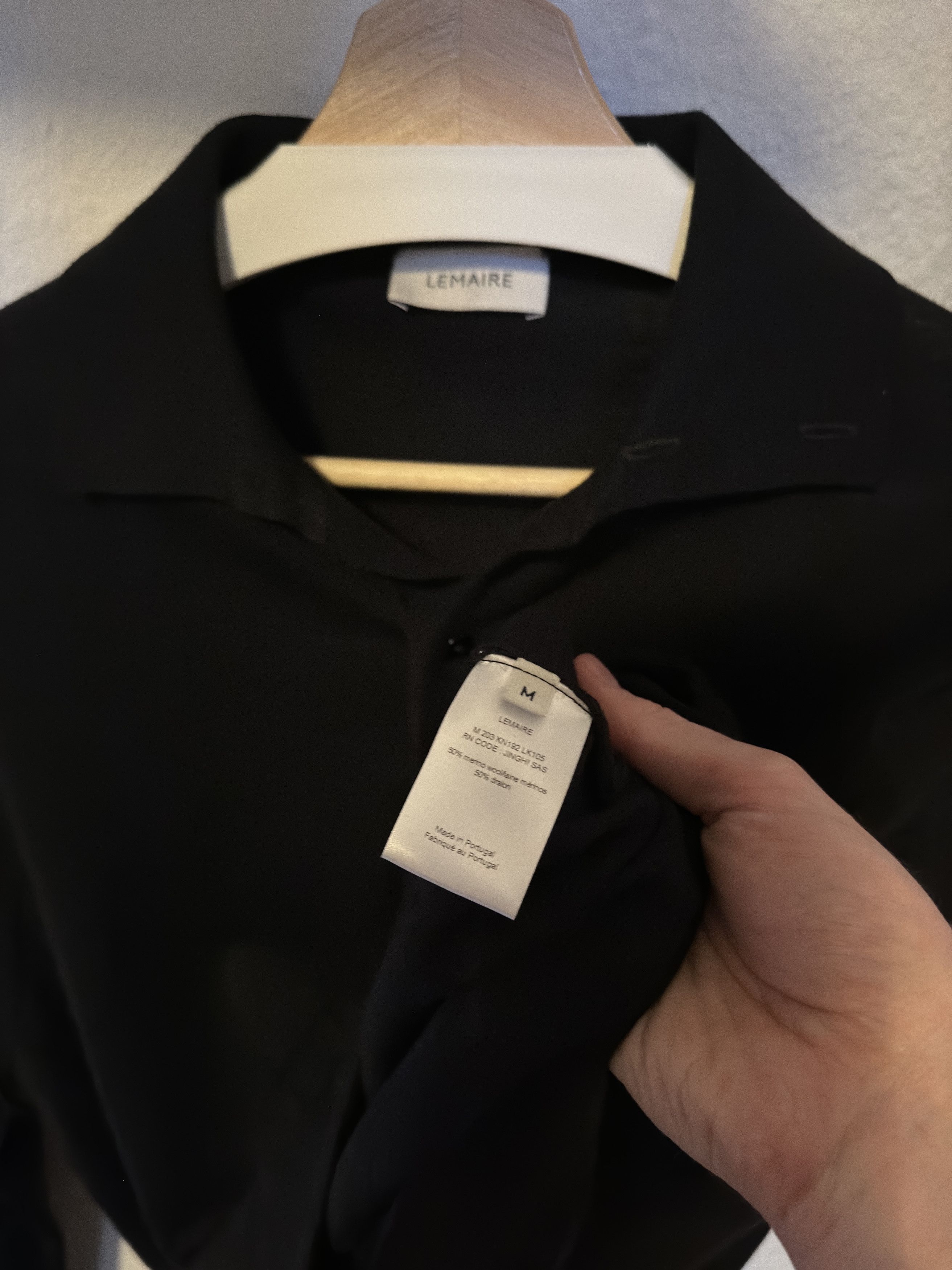 Lemaire LEMAIRE Wool-Blend Long-Sleeved Polo Shirt Size US M / EU 48-50 / 2 - 4 Thumbnail