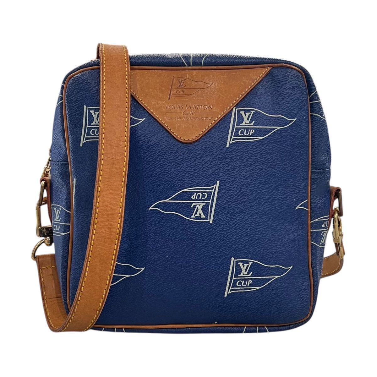 Louis Vuitton Lv Cup Flags Crossbody Shoulder Bag in Blue, Men's