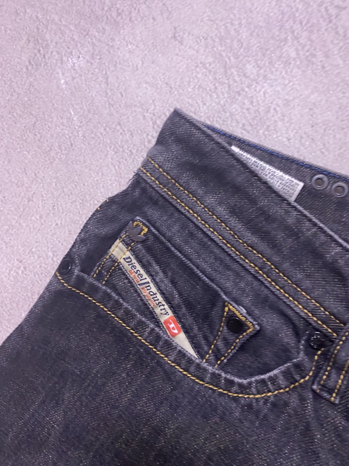 Adidas × Diesel Diesel Faded blue Baggy avant garde denim y2k jeans pants Size US 33 - 5 Thumbnail