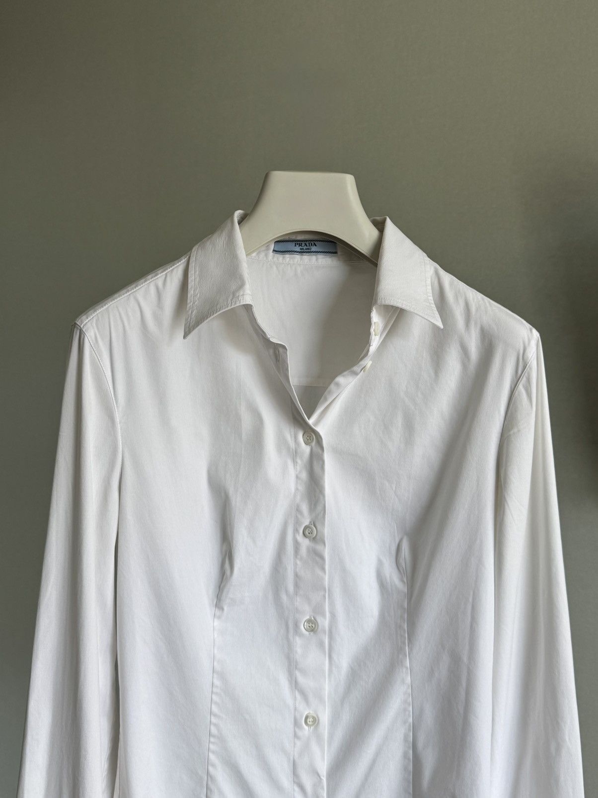 Prada Prada White blouse Size M / US 6-8 / IT 42-44 - 3 Thumbnail