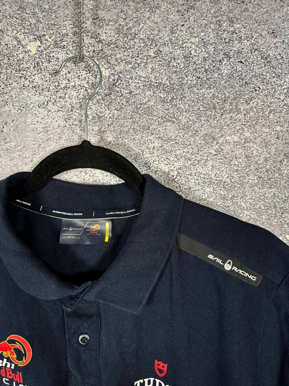 Formula 1 × Red Bull Sail Racing ARBR Polo Red Bull Blue Tee Men's F-1 Large Size US L / EU 52-54 / 3 - 5 Thumbnail