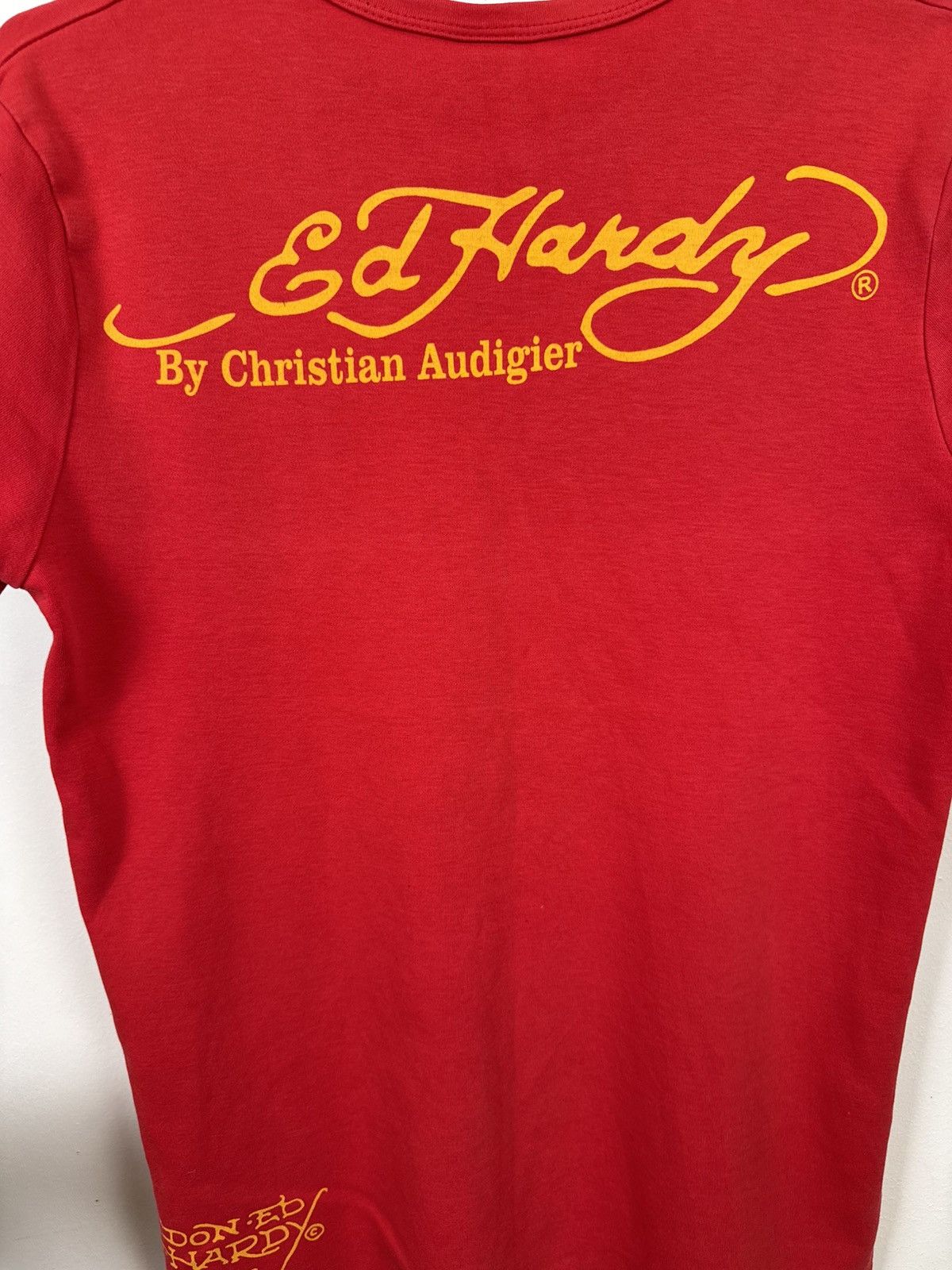 Ed Hardy Vintage Ed Hardy T shirt Women Top Heart Red Tattoo Sz S Y2K Size S / US 4 / IT 40 - 18 Thumbnail
