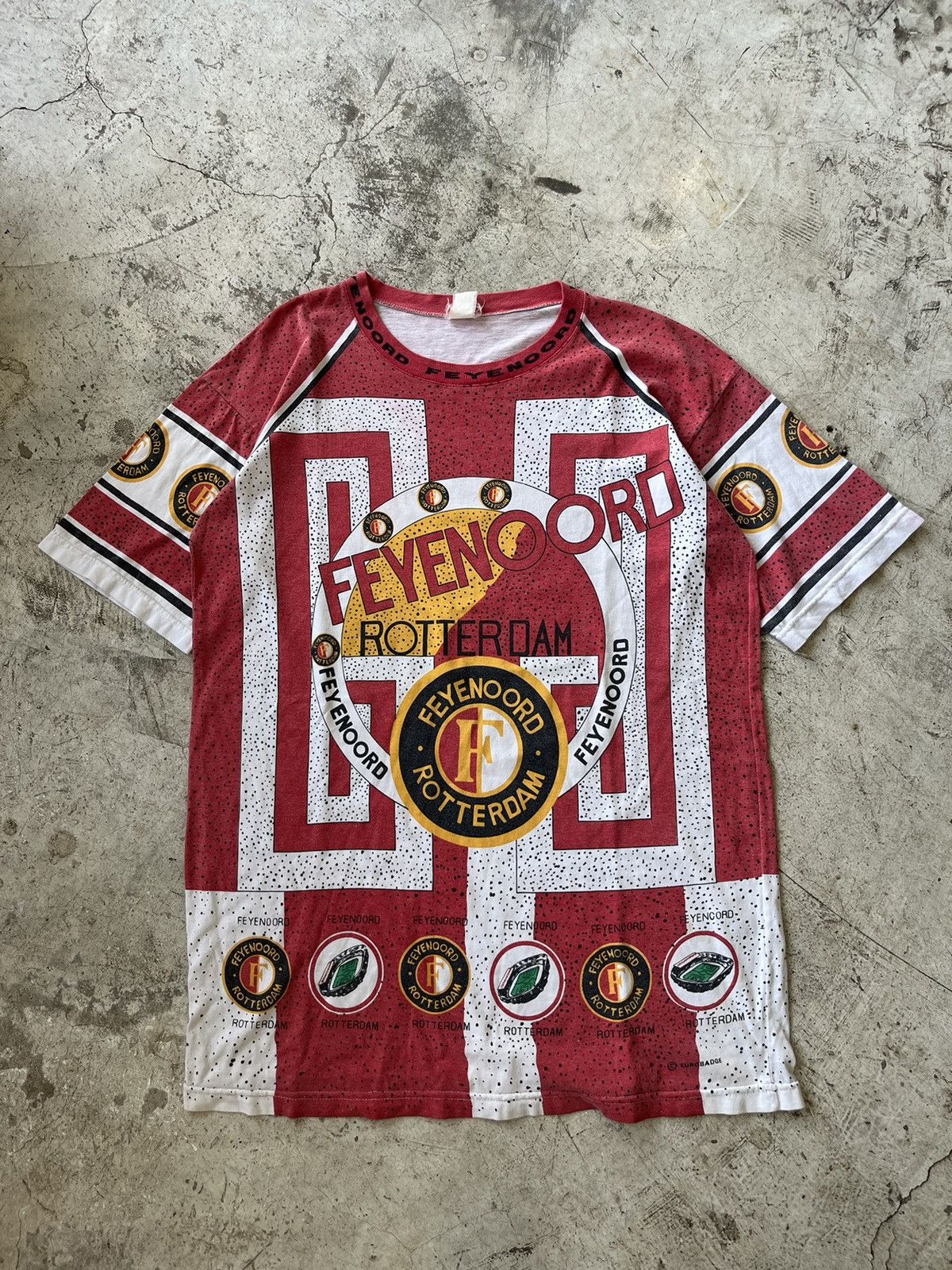 Vintage FEYENOORD ROTTERDAM football club OVP T-shirt