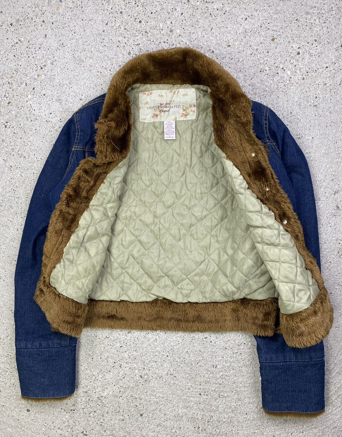 Abercrombie & Fitch Abercrombie & fitch denim jeans jacket fux fur vintage Size M / US 6-8 / IT 42-44 - 12 Thumbnail
