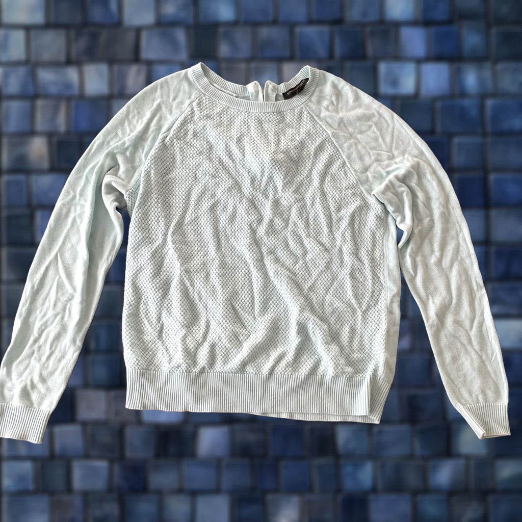 Banana Republic Banana Republic Sweater Women’s Size S Long Sleeve Teal Pullover Knit Casual Regular Size S / US 4 / IT 40 - 1 Thumbnail