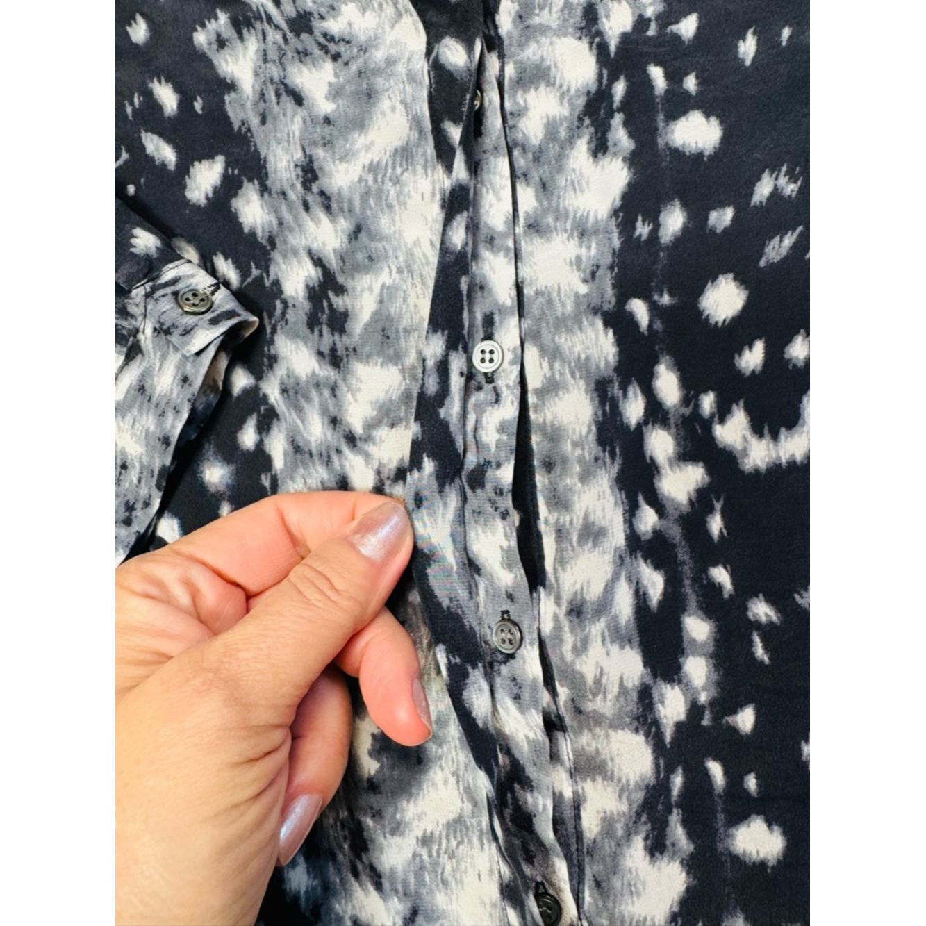 Joie JOIE 100% Silk Snow Owl Animal Print 3/4 Sleeve Blouse Size Size M / US 6-8 / IT 42-44 - 6 Thumbnail