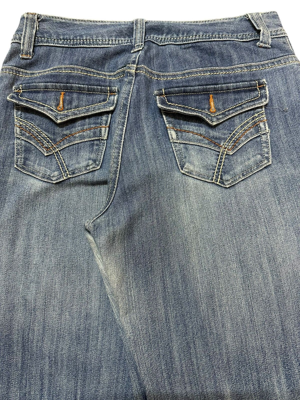 If Six Was Nine Vintage Japanese Brand Blue Faded Wash Style Wide Leg Jeans Size US 30 / EU 46 - 6 Thumbnail