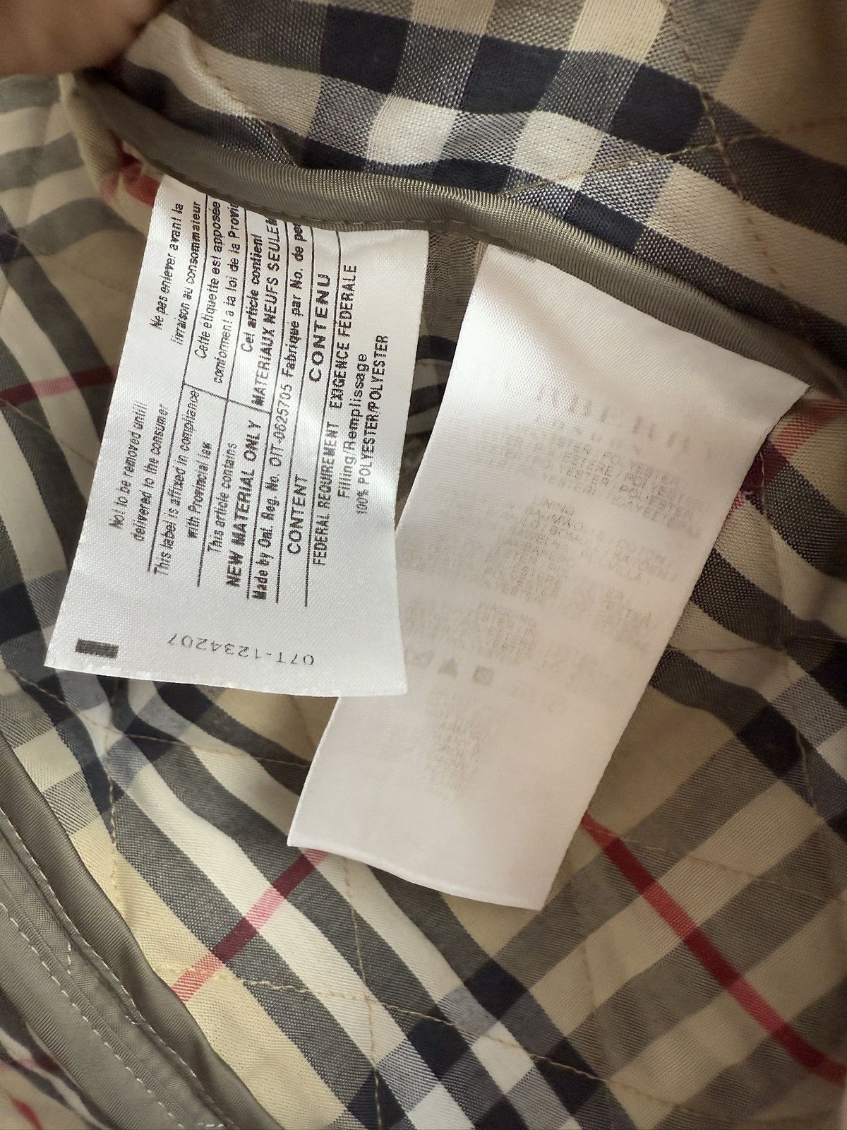 Burberry × Designer VIntage y2k Burberry nova check quilted biker jacket M luxury Size M / US 6-8 / IT 42-44 - 6 Thumbnail