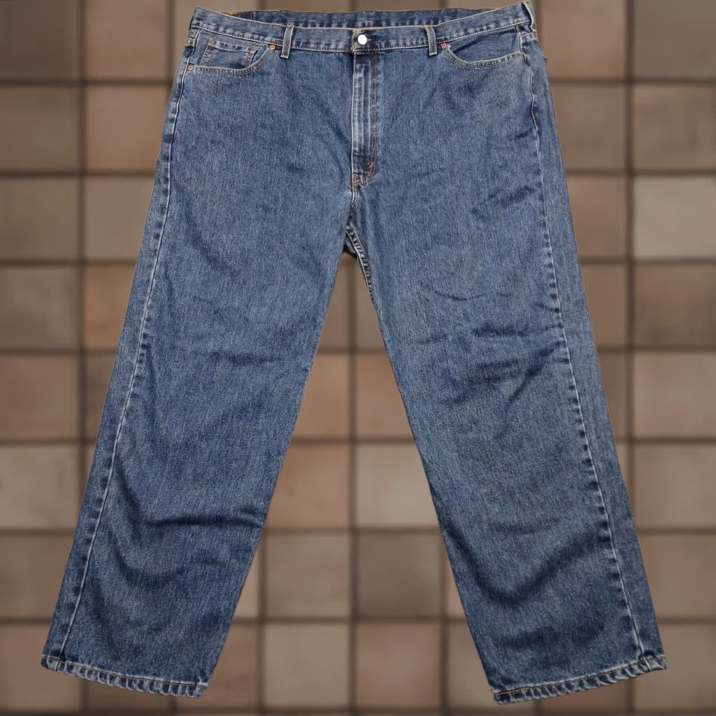 Levi's Levi's 550 Relaxed Fit Jeans Mens 50x32 Big & Tall Denim EUC Blue Medium Wash 5-Pocket Size US 34 / EU 50 - 1 Thumbnail