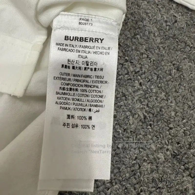Burberry Burberry White Cotton Long Sleeve Shirt. Size US M / EU 48-50 / 2 - 4 Thumbnail