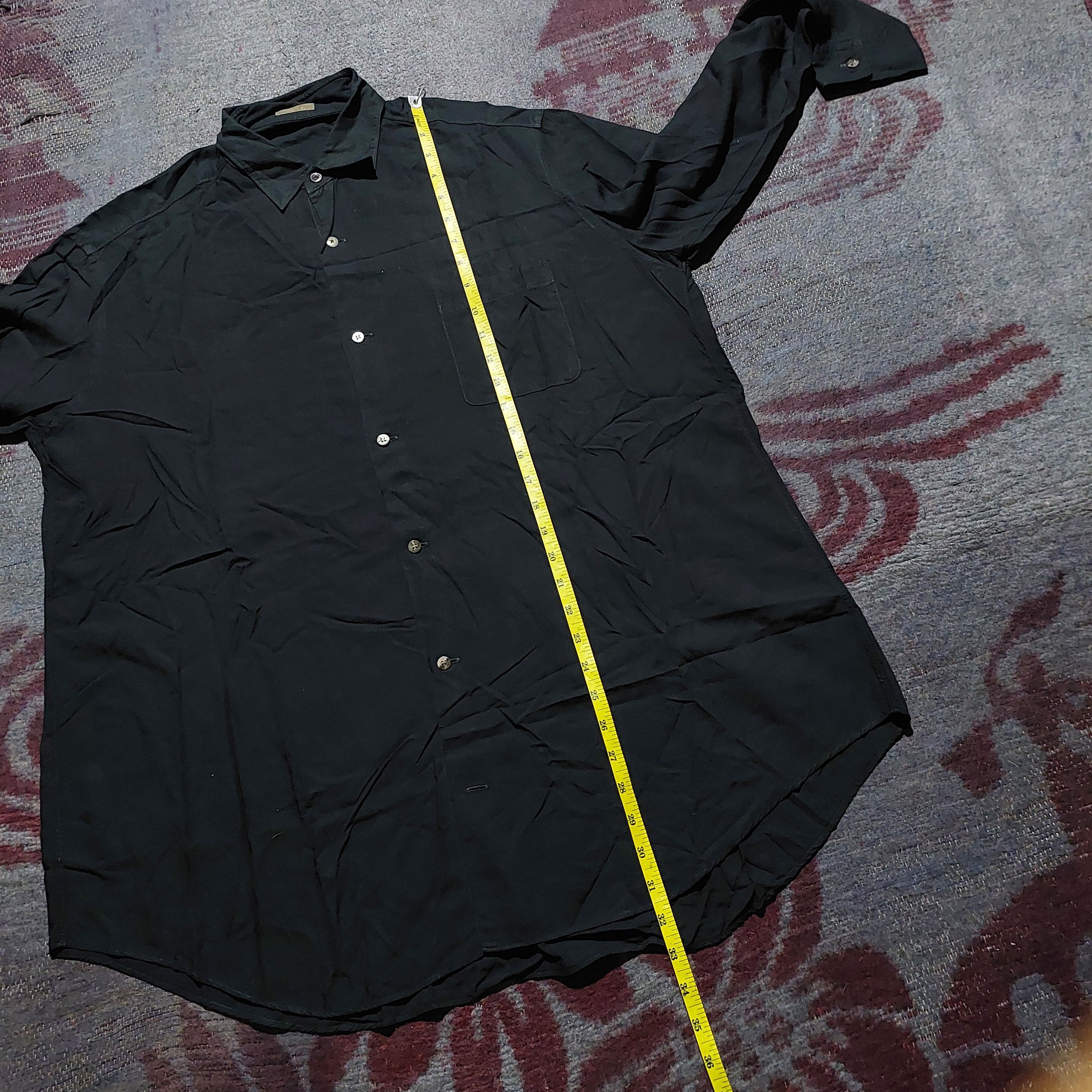 Yohji Yamamoto Y's for men black basic long sleeve shirt Size US XL / EU 56 / 4 - 9 Thumbnail