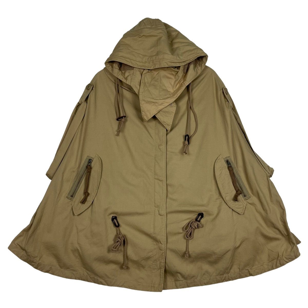 Avirex 💥AVIREX PONCHO WORM JACKET WITH HOODIE Size US M / EU 48-50 / 2 - 1 Thumbnail
