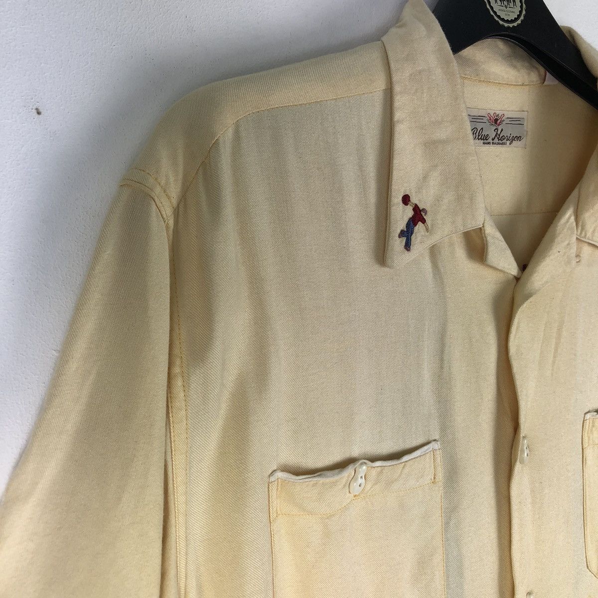 Vintage Vintage Bowling Shirt Double Pocket by Blue Horizon Size US L / EU 52-54 / 3 - 2 Thumbnail